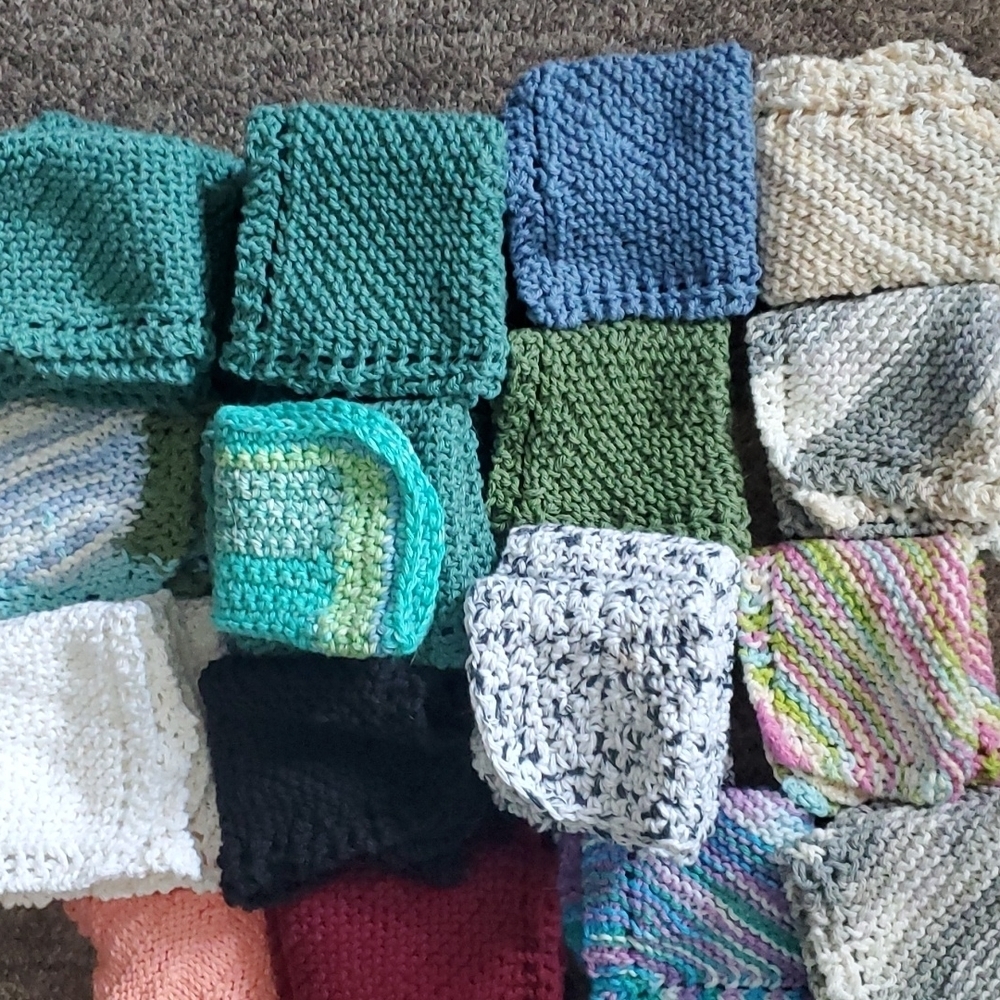 Handmade 100% cotton dish cloths any 4 for $10 - Picture 3 of 3